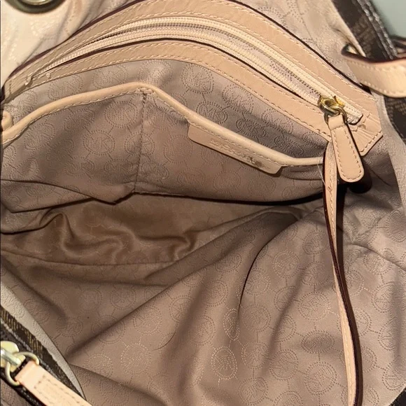 Michael Kors Brown Tote with Signature Monogram - Picture 6 of 15